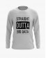 Світшот чоловічий з надписом Straight outta big data Світшот чоловічий з надписом Straight outta big data