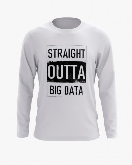Світшот жіночий з надписом Straight outta big data