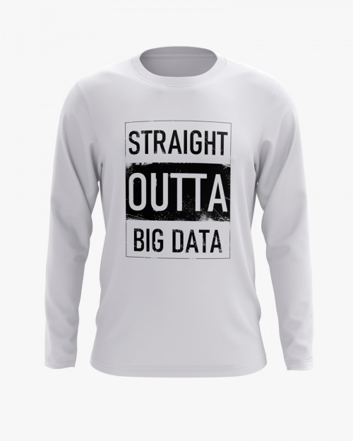 Світшот жіночий з надписом Straight outta big data Світшот жіночий з надписом Straight outta big data