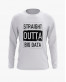 Світшот жіночий з надписом Straight outta big data Світшот жіночий з надписом Straight outta big data