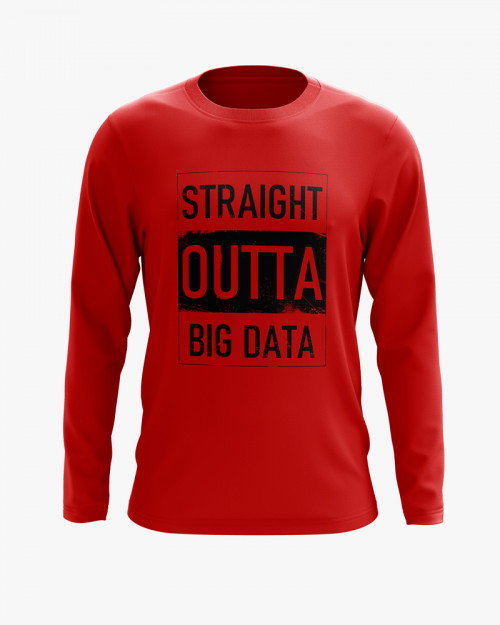 Світшот жіночий з надписом Straight outta big data Світшот жіночий з надписом Straight outta big data