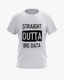 Футболка чоловіча з надписом Straight outta big data