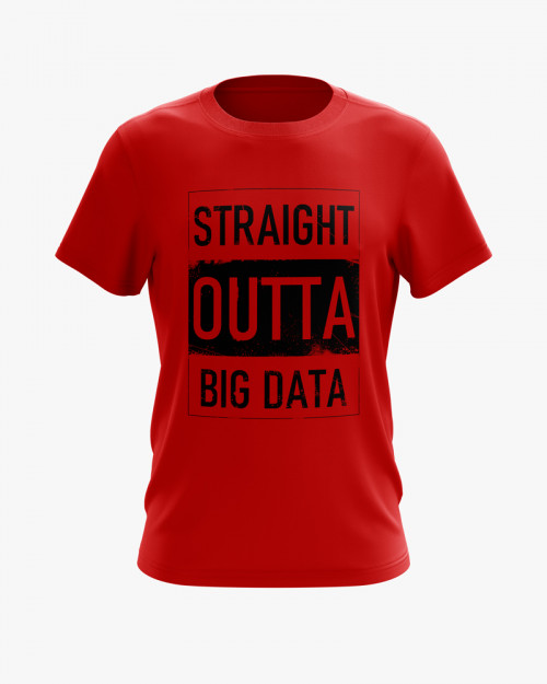 Футболка чоловіча з надписом Straight outta big data Футболка чоловіча з надписом Straight outta big data