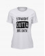 Футболка жіноча з надписом Straight outta big data Футболка жіноча з надписом Straight outta big data