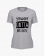 Футболка жіноча з надписом Straight outta big data Футболка жіноча з надписом Straight outta big data