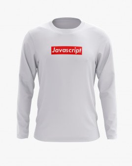 Світшот чоловічий з надписом Javascript