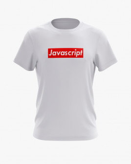 Футболка чоловіча з надписом Javascript