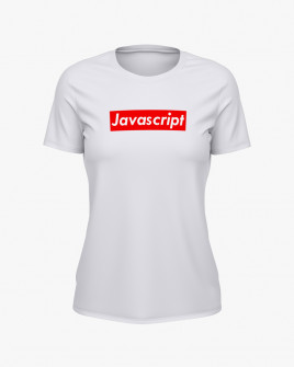 Футболка жіноча з надписом Javascript