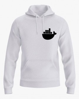 Худі чоловічий з принтом Docker