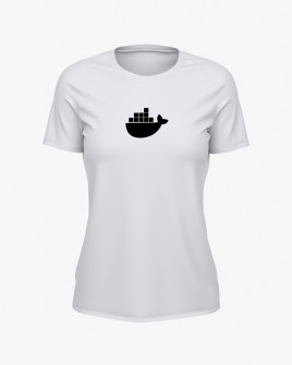 Футболка жіноча з принтом Docker