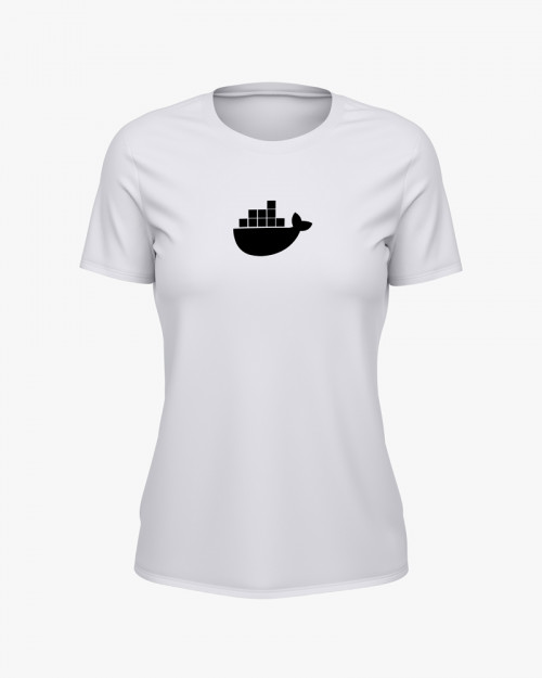 Футболка жіноча з принтом Docker Футболка жіноча з принтом Docker