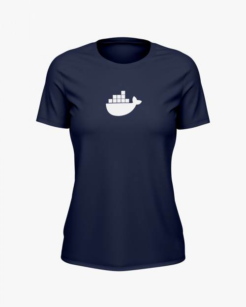 Футболка жіноча з принтом Docker Футболка жіноча з принтом Docker