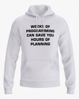 Худі жіночий з принтом Plan your programming