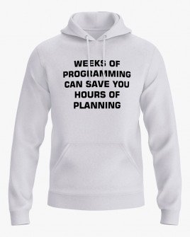 Худі жіночий з принтом Plan your programming