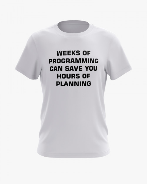 Футболка чоловіча з принтом Plan your programming Футболка чоловіча з принтом Plan your programming