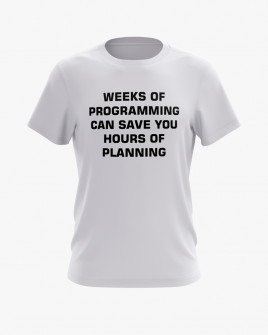 Футболка чоловіча з принтом Plan your programming