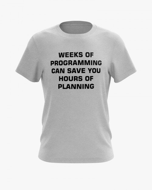 Футболка чоловіча з принтом Plan your programming Футболка чоловіча з принтом Plan your programming