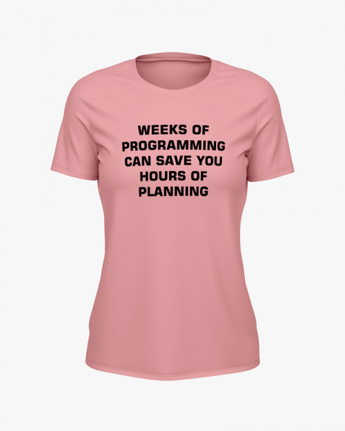 Футболка жіноча з принтом Plan your programming Футболка жіноча з принтом Plan your programming