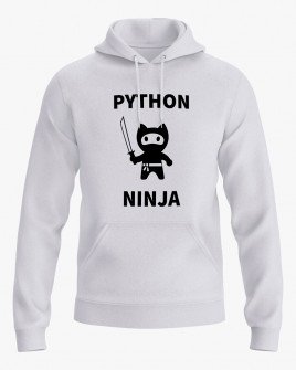 Худі чоловічий з принтом Python Ninja V72