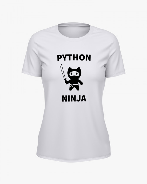 Футболка жіноча з принтом Python Ninja V72 Футболка жіноча з принтом Python Ninja V72