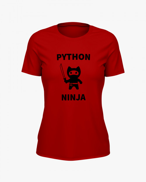 Футболка жіноча з принтом Python Ninja V72 Футболка жіноча з принтом Python Ninja V72