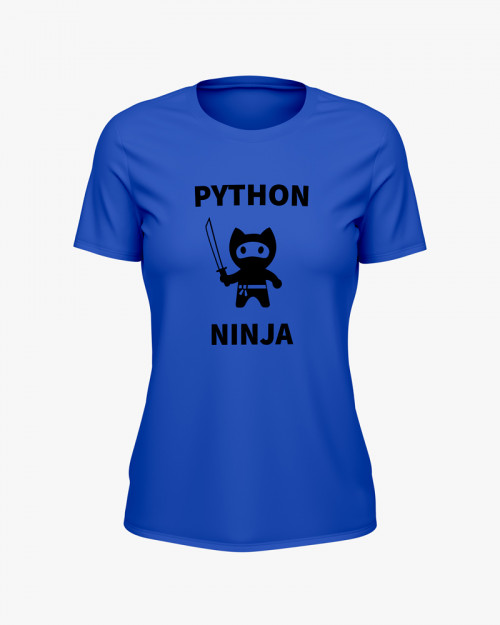 Футболка жіноча з принтом Python Ninja V72 Футболка жіноча з принтом Python Ninja V72