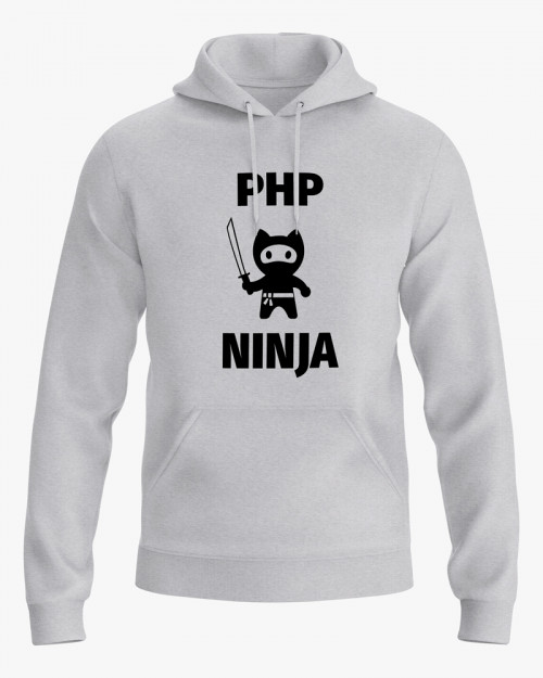 Худі жіночий з принтом Php Ninja V74 Худі жіночий з принтом Php Ninja V74