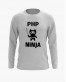 Світшот чоловічий з принтом Php Ninja V74 Світшот чоловічий з принтом Php Ninja V74