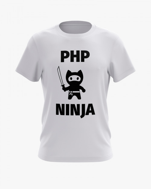 Футболка чоловіча з принтом Php Ninja V74 Футболка чоловіча з принтом Php Ninja V74