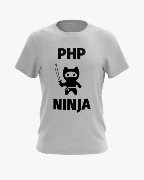 Футболка чоловіча з принтом Php Ninja V74 Футболка чоловіча з принтом Php Ninja V74
