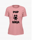 Футболка жіноча з принтом Php Ninja V74 Футболка жіноча з принтом Php Ninja V74