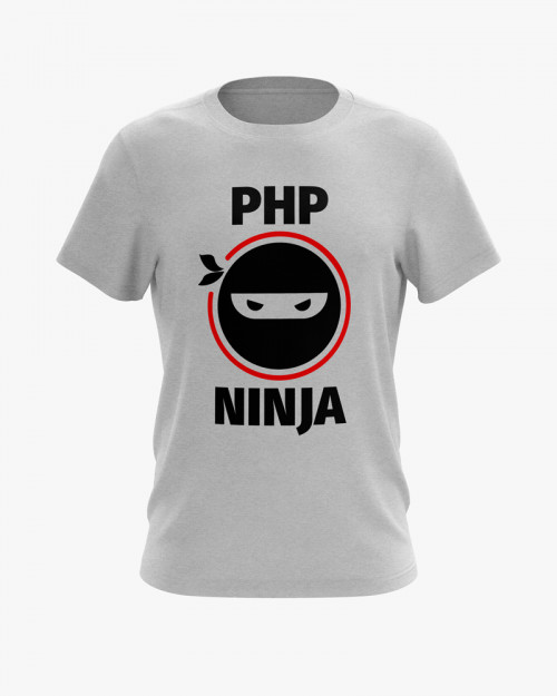 Футболка чоловіча з принтом Php Ninja V75 Футболка чоловіча з принтом Php Ninja V75