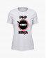 Футболка жіноча з принтом Php Ninja V75 Футболка жіноча з принтом Php Ninja V75