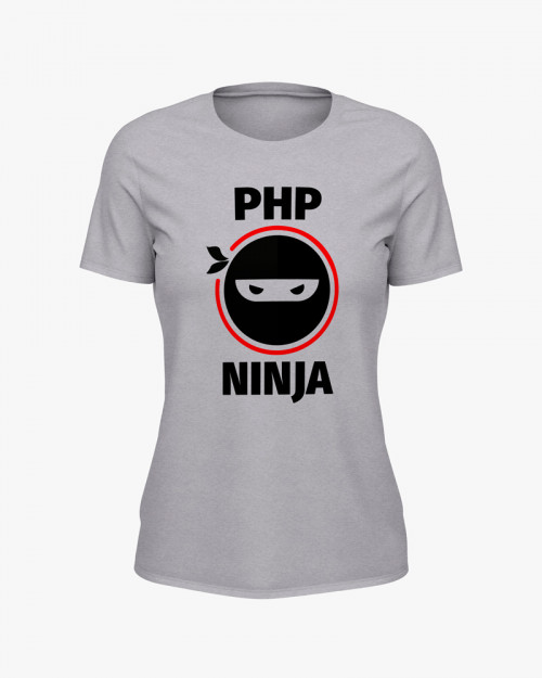 Футболка жіноча з принтом Php Ninja V75 Футболка жіноча з принтом Php Ninja V75