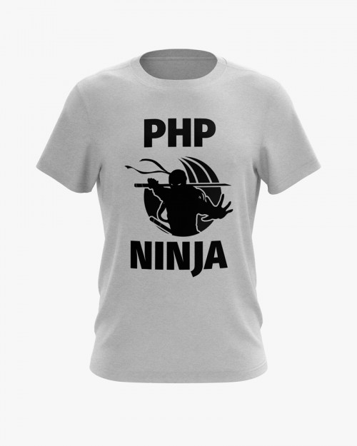 Футболка чоловіча з принтом Php Ninja V79 Футболка чоловіча з принтом Php Ninja V79