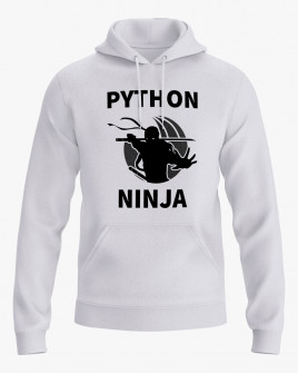 Худі чоловічий з принтом Python Ninja V80