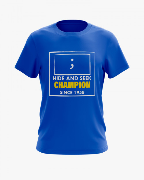 Футболка чоловіча з принтом Hide and seek champion Футболка чоловіча з принтом Hide and seek champion