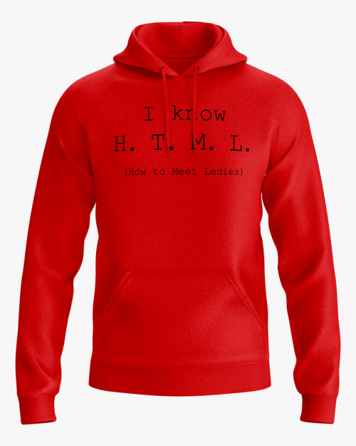Худі жіночий з написом I know H.T.M.L. Худі жіночий з написом I know H.T.M.L.
