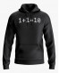 Худі чоловічий з написом 1+1=10 Худі чоловічий з написом 1+1=10