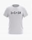 Футболка чоловіча з написом 1+1=10 Футболка чоловіча з написом 1+1=10