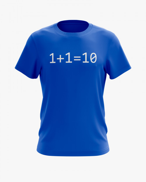 Футболка чоловіча з написом 1+1=10 Футболка чоловіча з написом 1+1=10