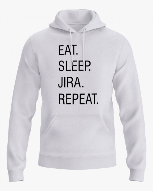 Худі чоловічий з написом Eat. Sleep. Jira. Repeat. Худі чоловічий з написом Eat. Sleep. Jira. Repeat.