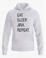 Худі чоловічий з написом Eat. Sleep. Jira. Repeat. Худі чоловічий з написом Eat. Sleep. Jira. Repeat.
