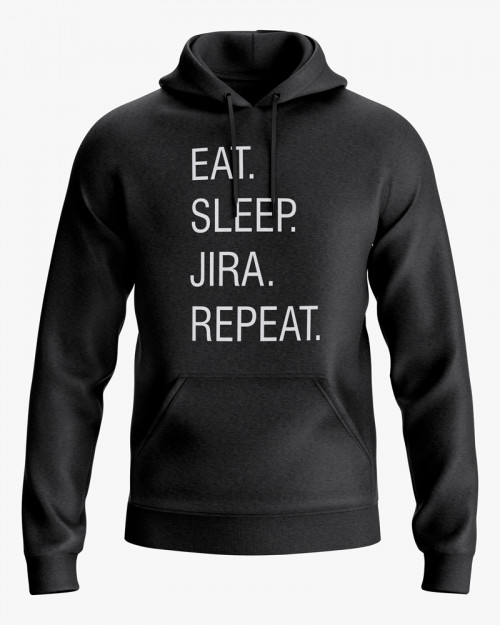 Худі чоловічий з написом Eat. Sleep. Jira. Repeat. Худі чоловічий з написом Eat. Sleep. Jira. Repeat.