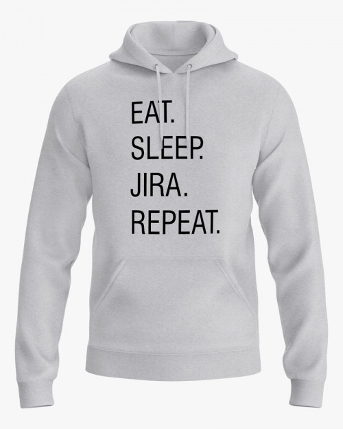 Худі жіночий з написом Eat. Sleep. Jira. Repeat. Худі жіночий з написом Eat. Sleep. Jira. Repeat.