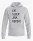 Худі жіночий з написом Eat. Sleep. Jira. Repeat. Худі жіночий з написом Eat. Sleep. Jira. Repeat.