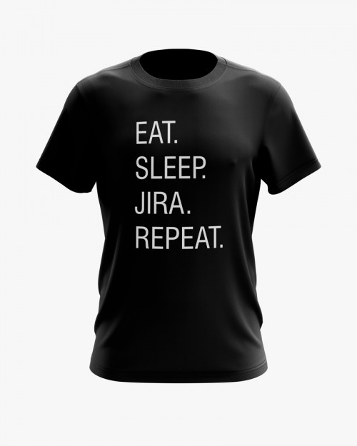 Футболка чоловіча з написом Eat. Sleep. Jira. Repeat. Футболка чоловіча з написом Eat. Sleep. Jira. Repeat.