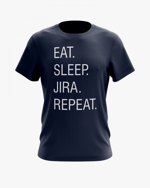 Футболка чоловіча з написом Eat. Sleep. Jira. Repeat. Футболка чоловіча з написом Eat. Sleep. Jira. Repeat.