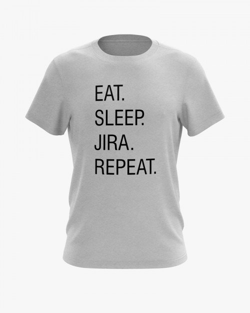 Футболка чоловіча з написом Eat. Sleep. Jira. Repeat. Футболка чоловіча з написом Eat. Sleep. Jira. Repeat.