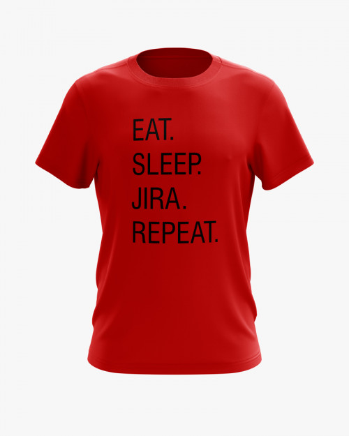 Футболка чоловіча з написом Eat. Sleep. Jira. Repeat. Футболка чоловіча з написом Eat. Sleep. Jira. Repeat.